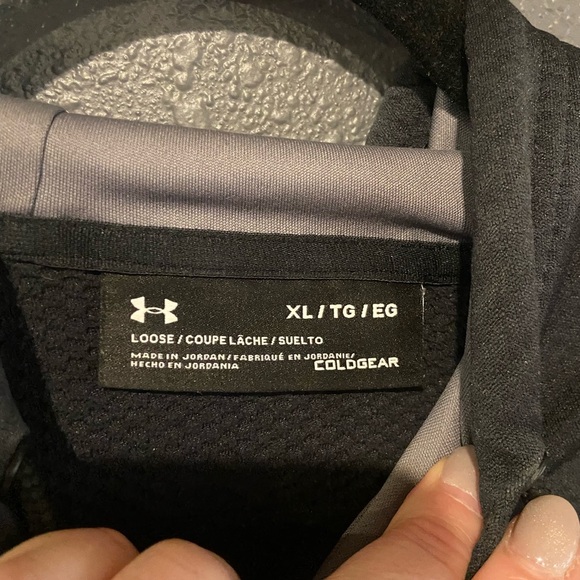 Under Armour Men's Charcoal Hoodie - Picture 3 of 3